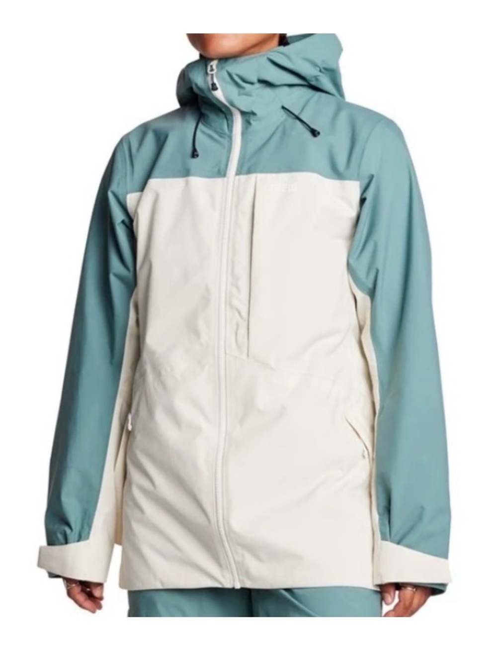 Women's Trew Astoria Two-Tone Ski Jacket - Seafoam & Cream